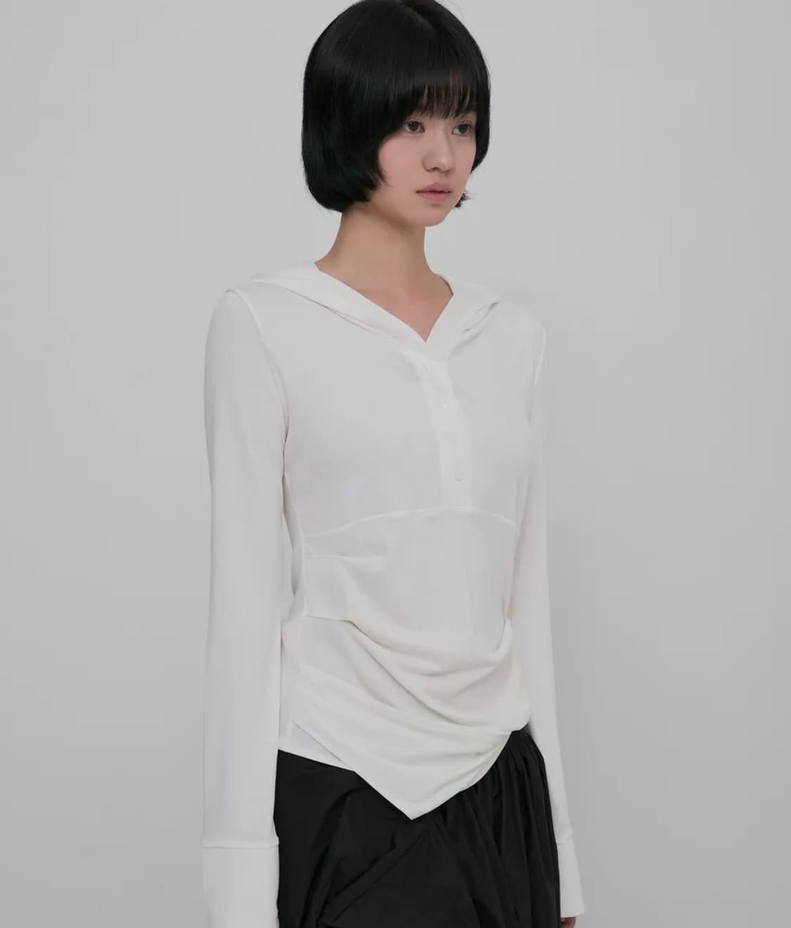 플레어업 셔링 후디 1사이즈 상품이미지2