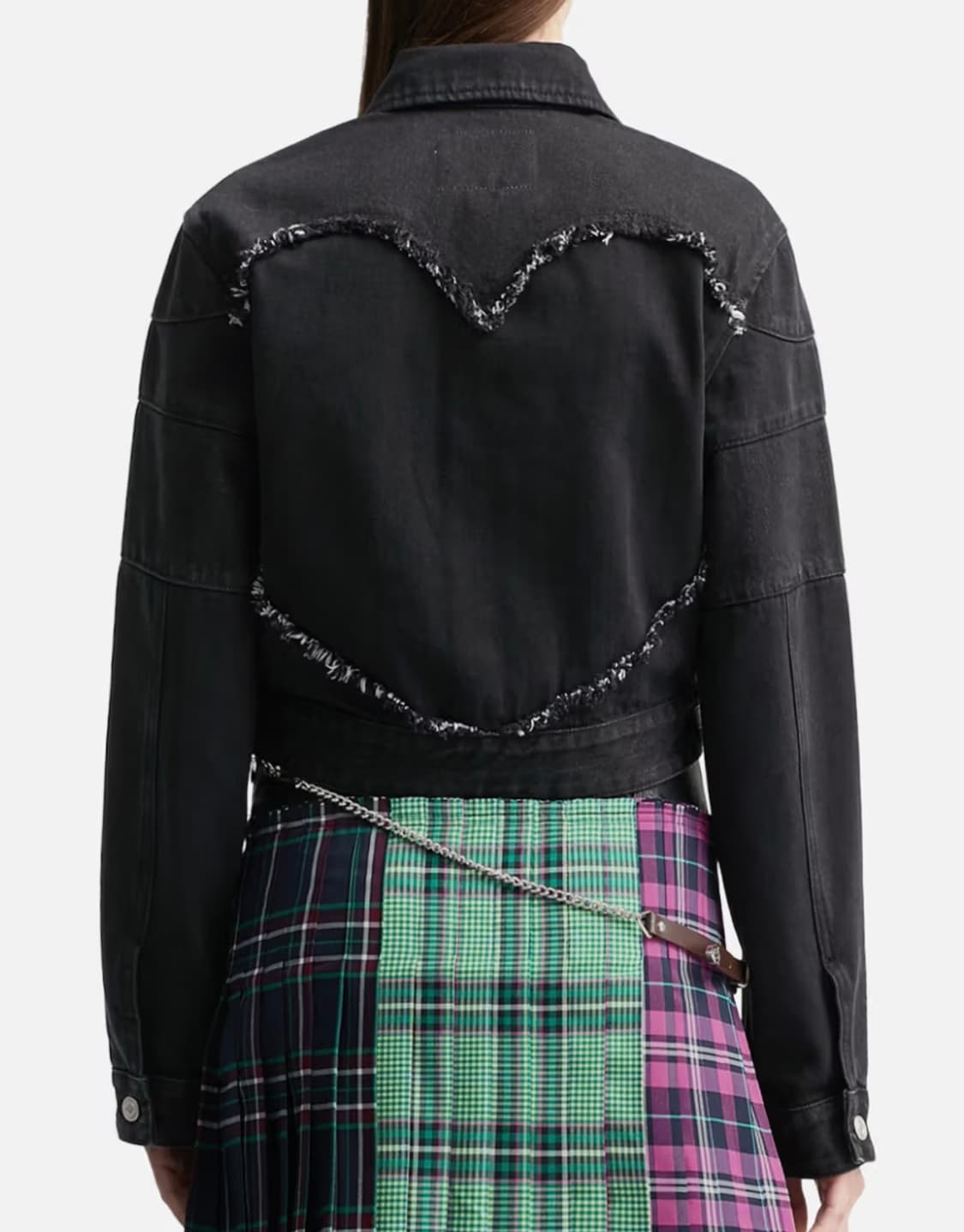 앤더슨벨 Mahina Blocking  Patchwork 흑청자켓 상품이미지3