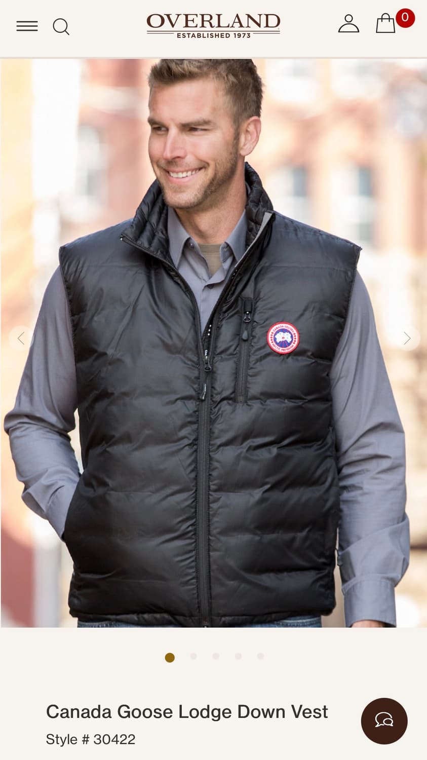 S/ 캐나다구스 롯지 나일론 다운 패딩조끼 상품이미지2