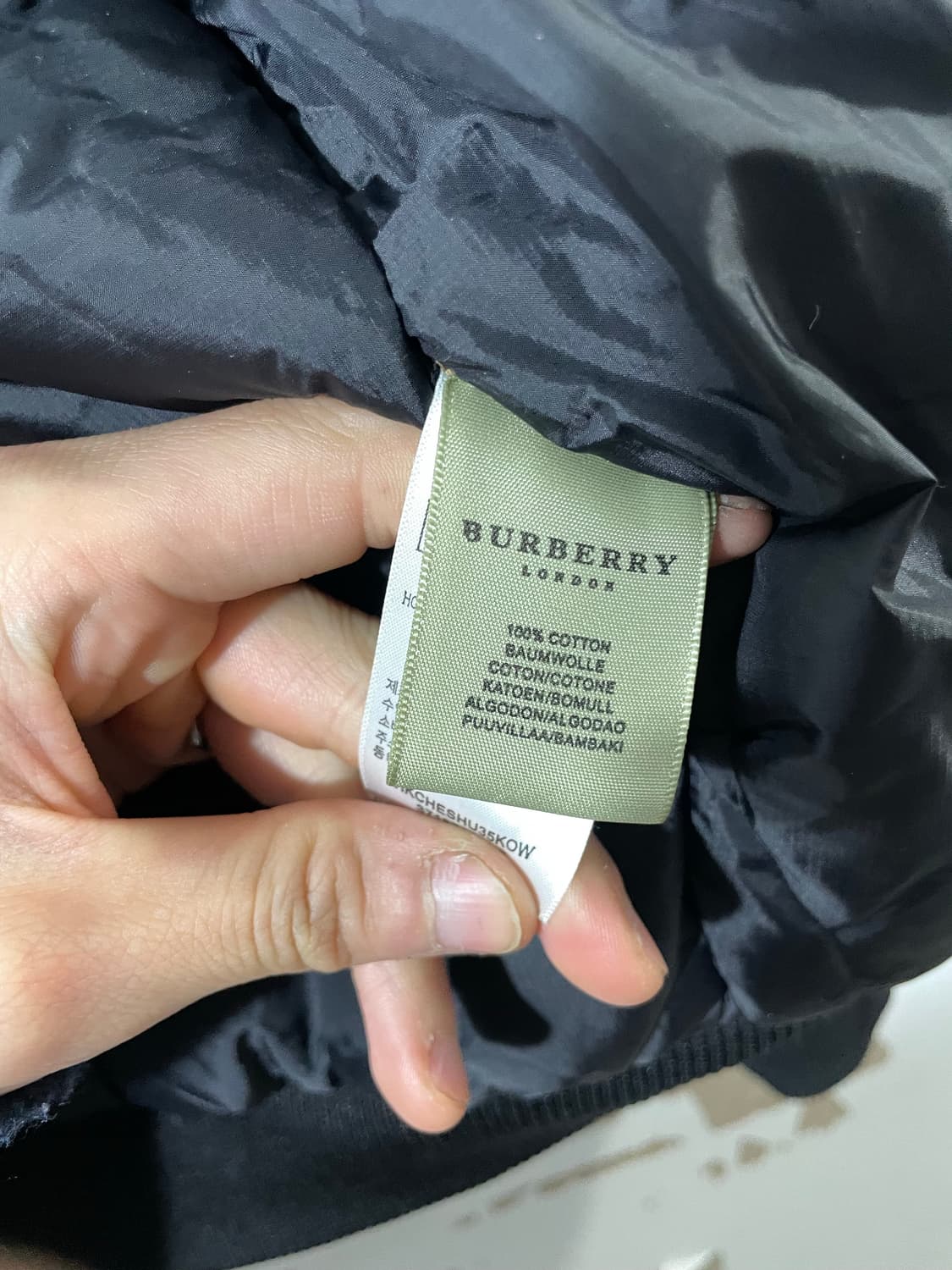 버버리 브릿 빅로고 봄버 상품이미지7