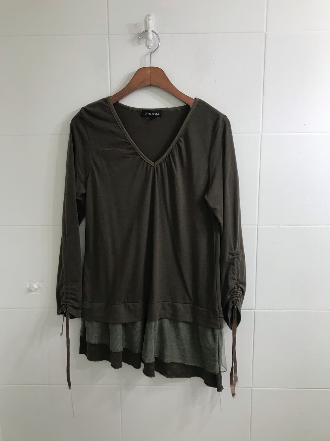 카키 패치워크 하구미 모리걸 코디세트 상품이미지8