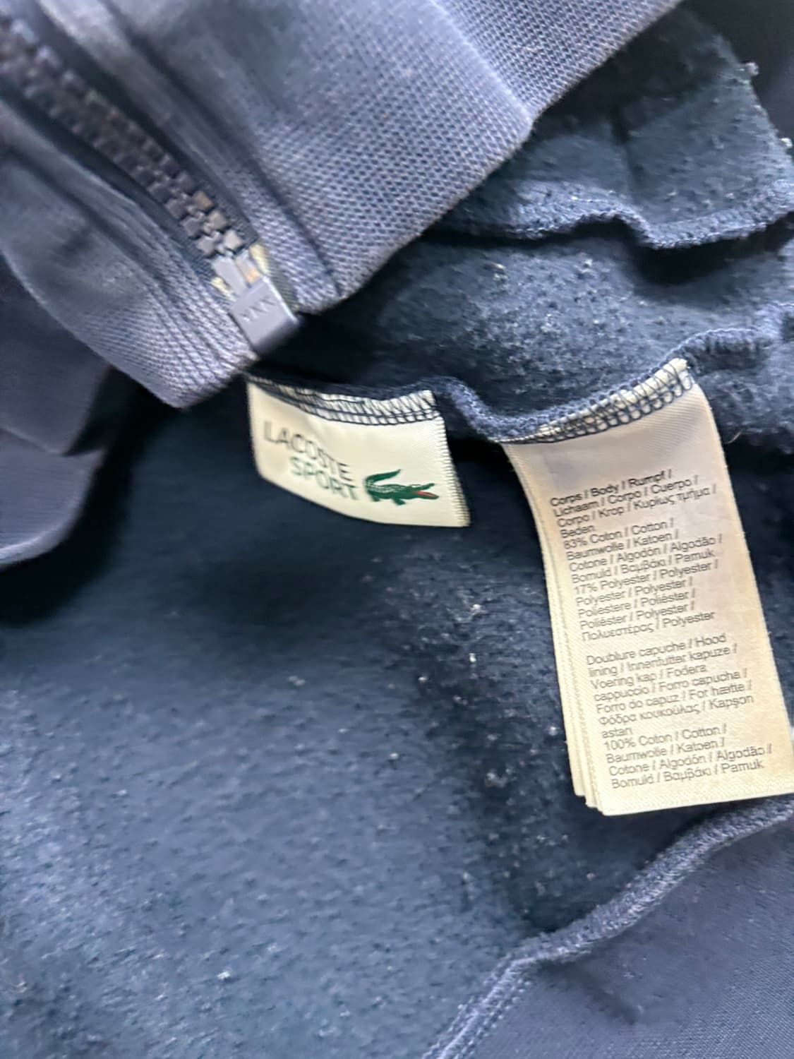 라코스테 후드집업 네이비 상품이미지10