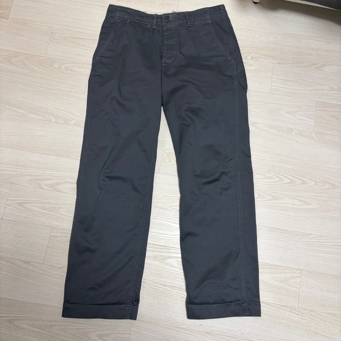 웨어하우스 1082 치노팬츠 블루그레이 회색 상품이미지1