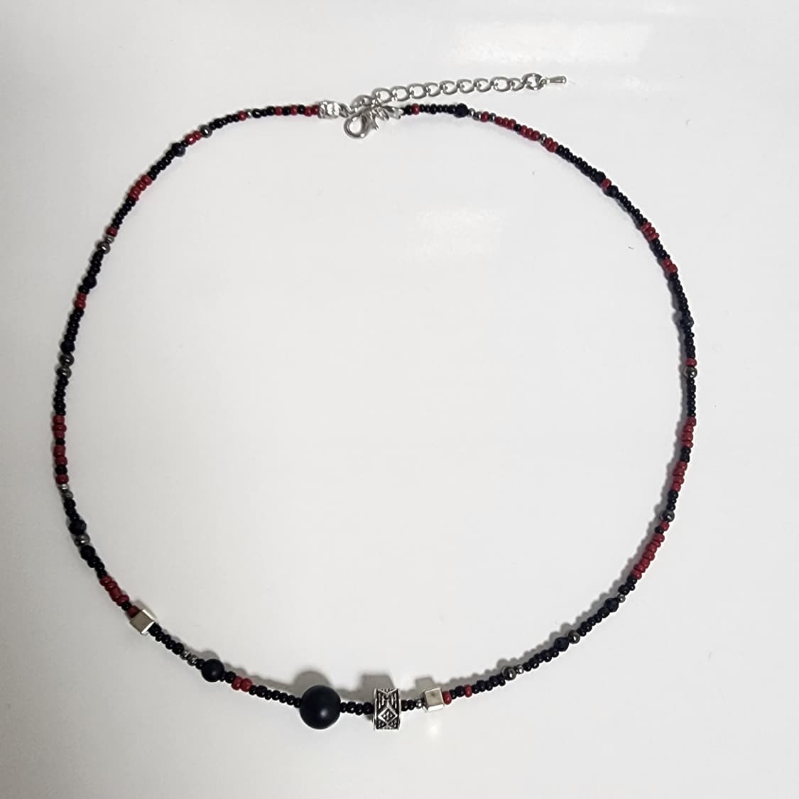 남자 빨검 포인트 목걸이 상품이미지1