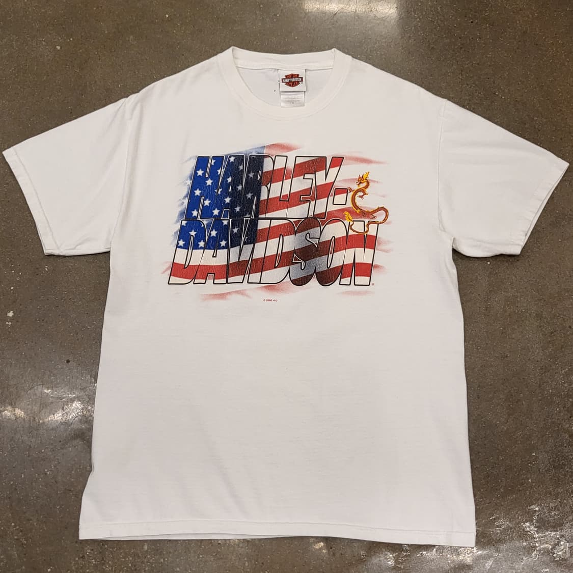 USA 빈티지 할리데이비슨 반팔티 티셔츠  상품이미지4