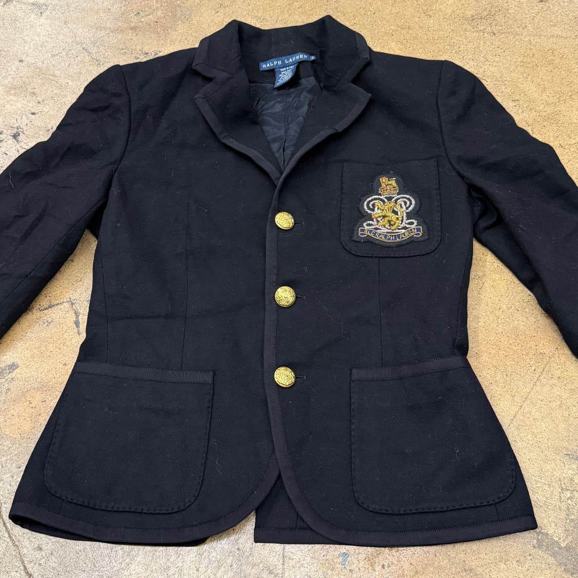 [정품/2] 폴로 랄프로렌 블랙 블레이저 금장 버튼 b17 상품이미지3