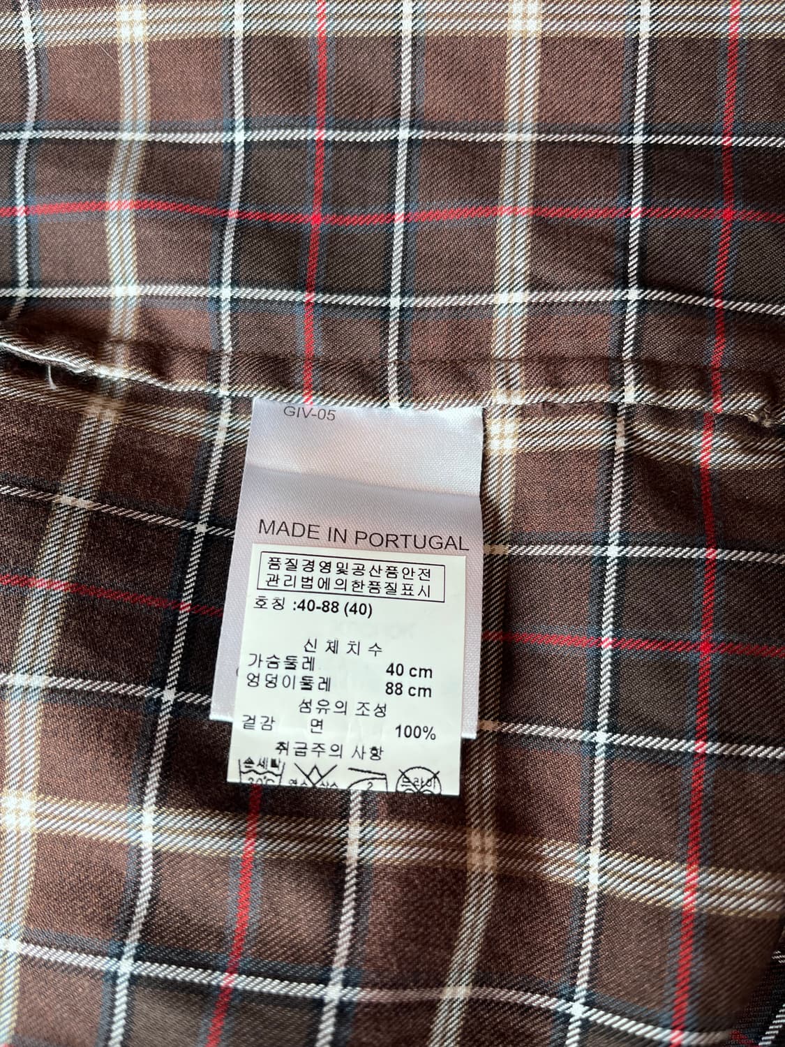 Givenchy 체크 셔츠 40사이즈(L~XL) 정품 상품이미지9