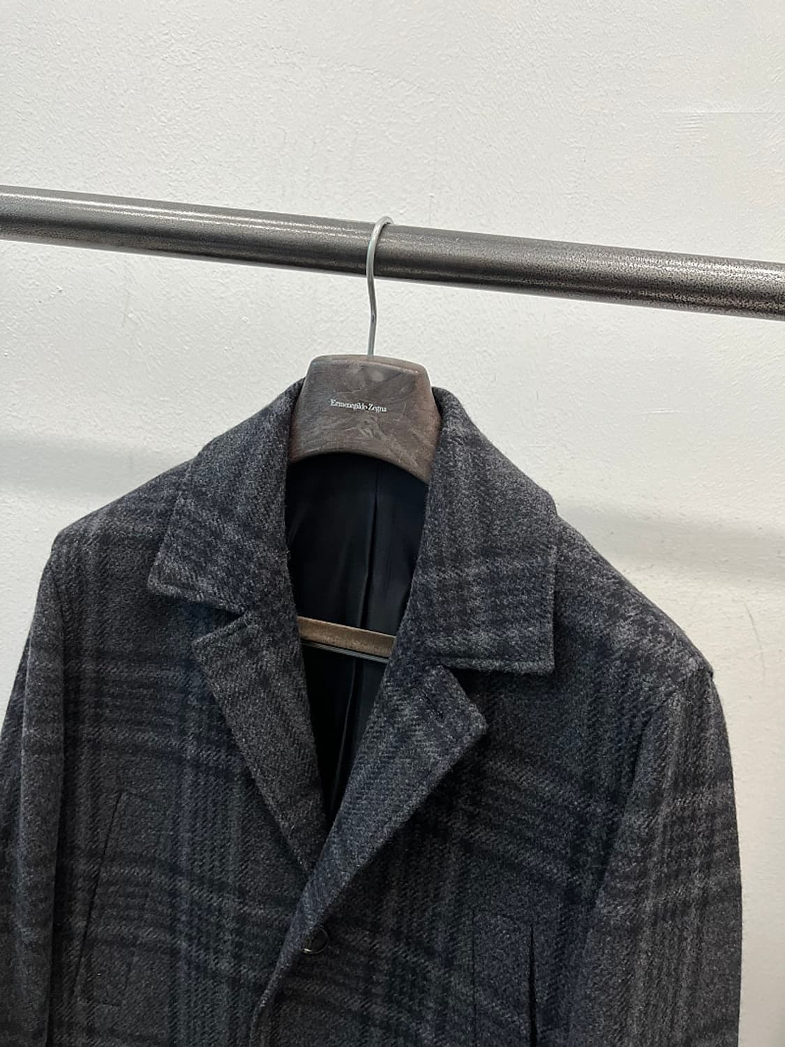 95) 맨온더분 체크 하프코트  상품이미지2