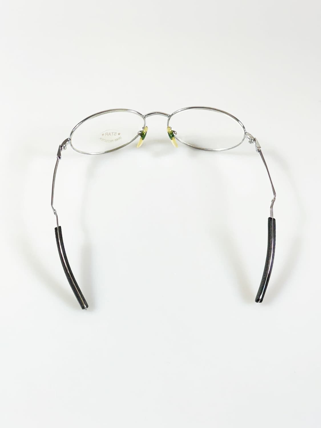 90s STAR 실버 슬림 오벌 프레임 빈티지 안경 상품이미지5