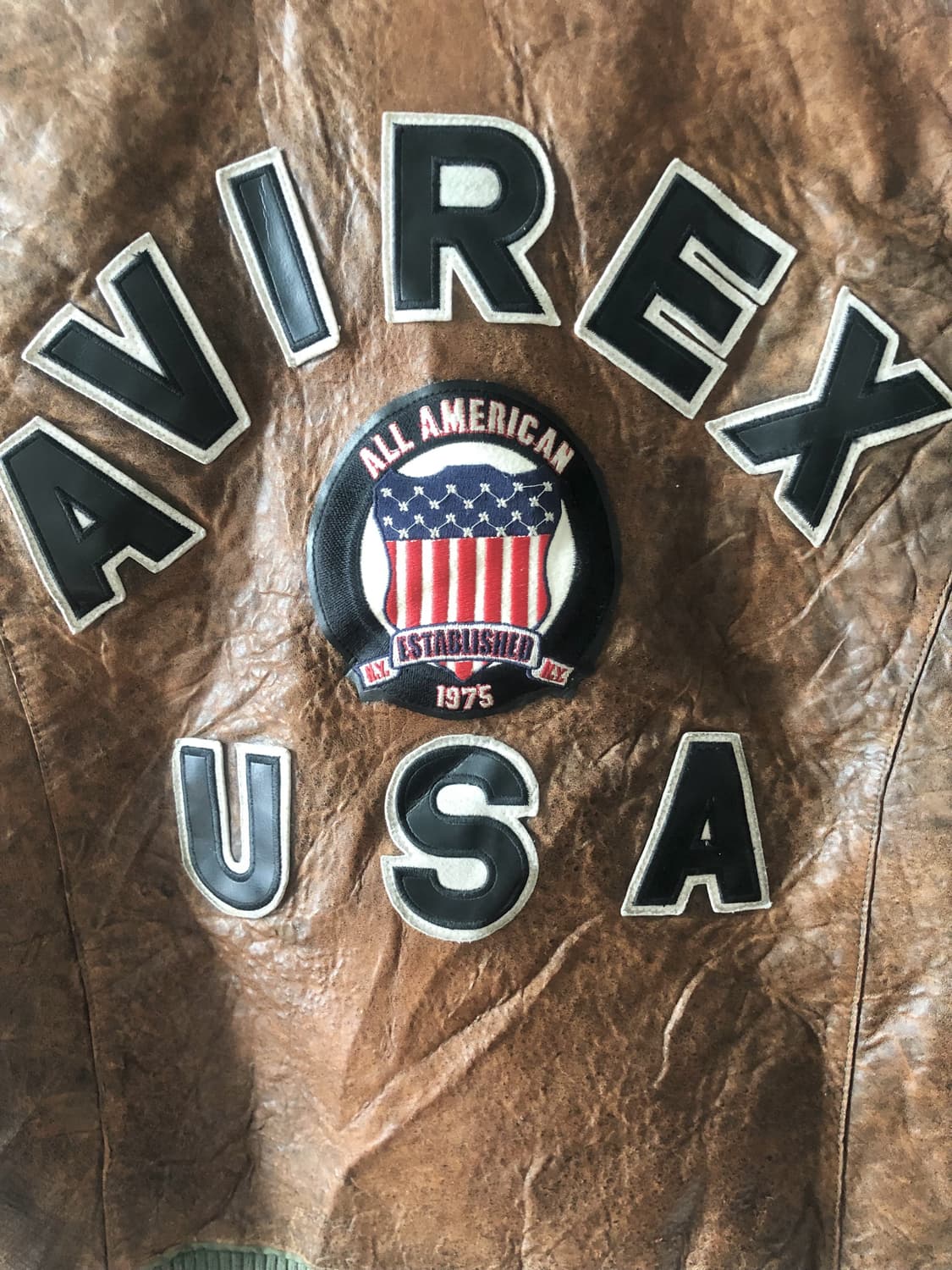 AVIREX 아비렉스 빈티지 항공 가죽 자켓 상품이미지7