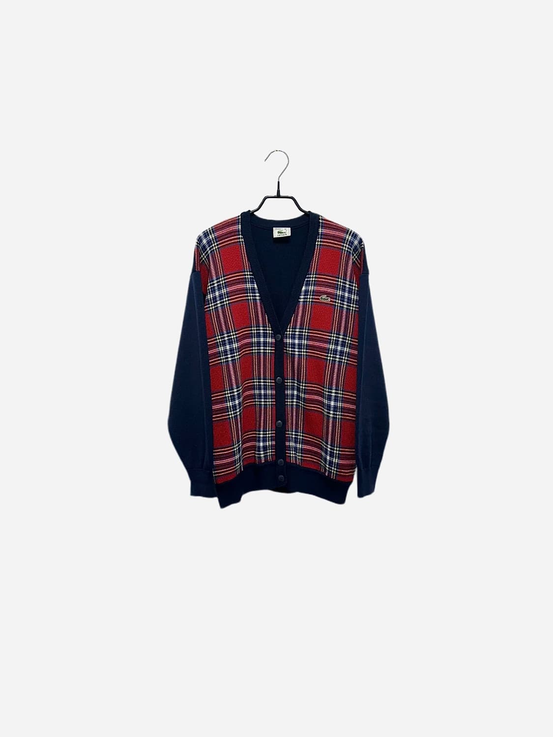 라코스테 서광 90s 체크 니트 가디건 상품이미지4