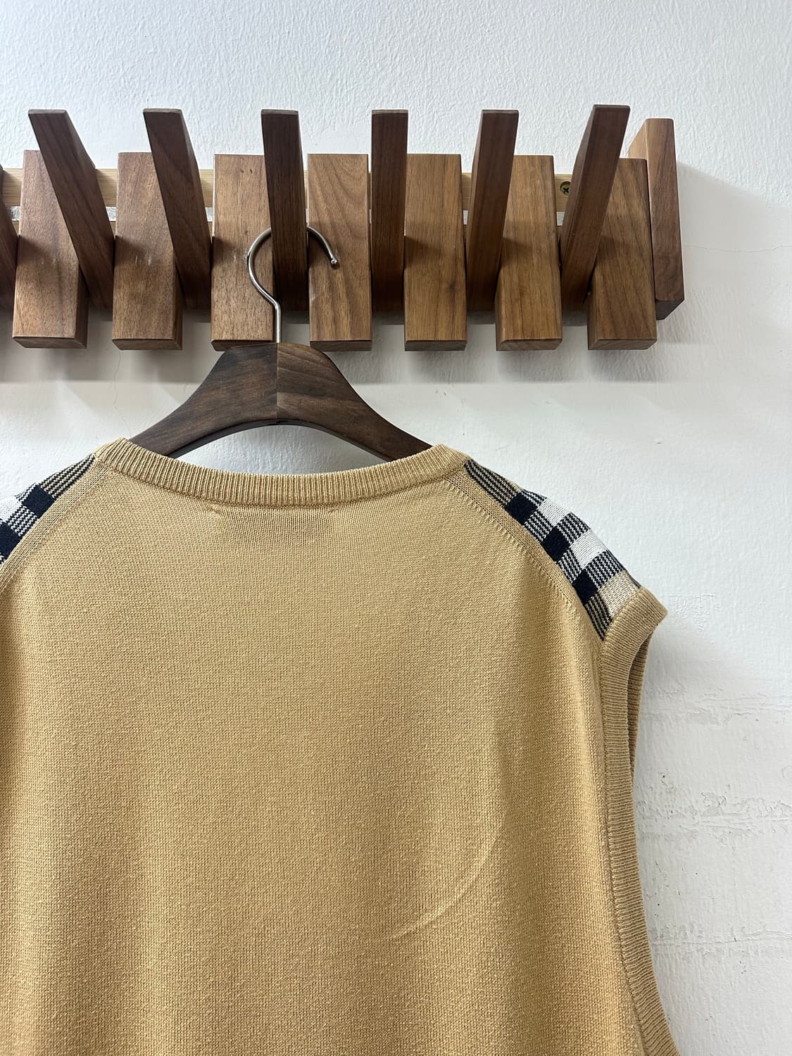 드라이완료 Burberry 버버리 울 혼방 노바체크 니트 베스트  상품이미지6