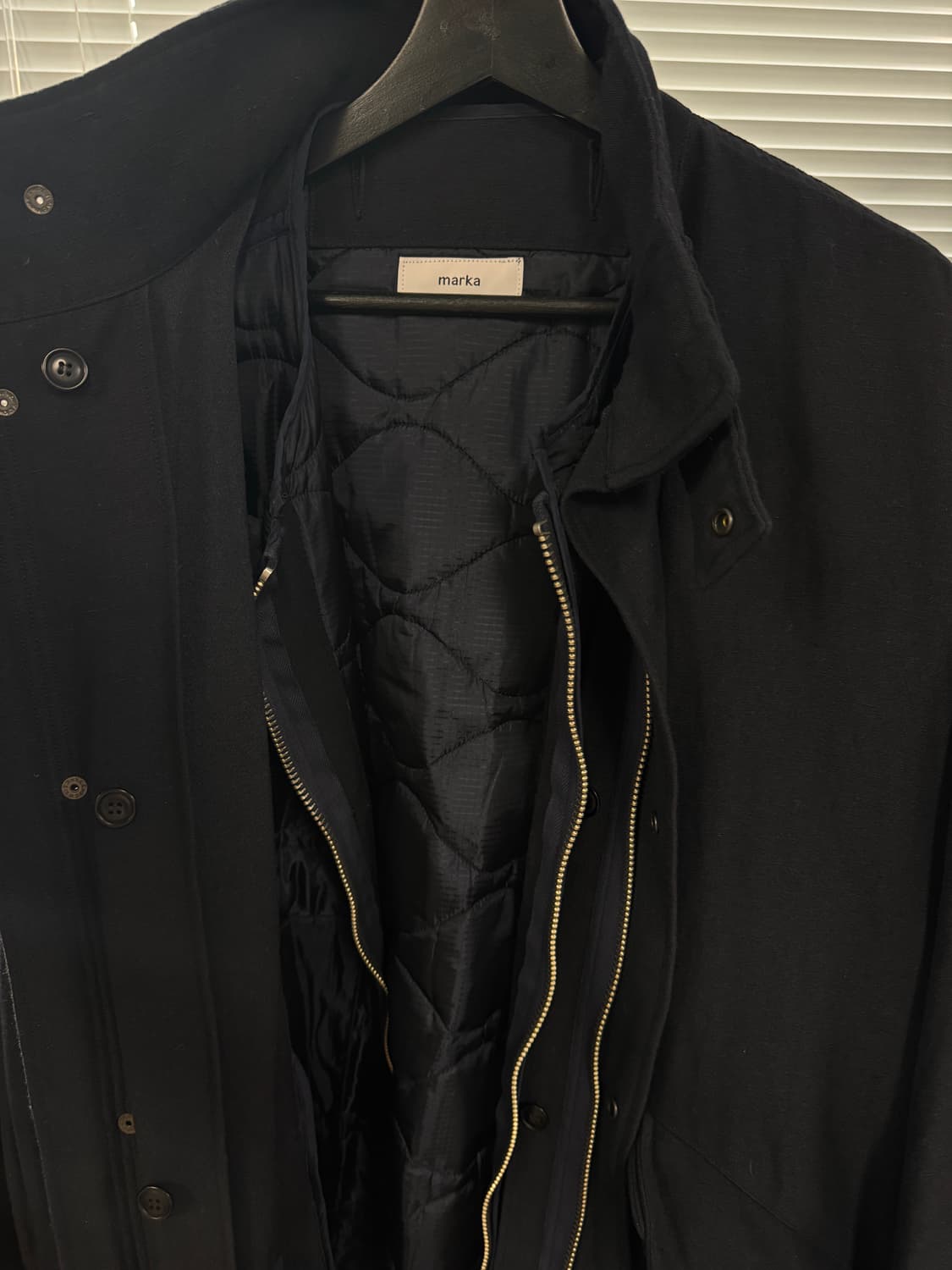 marka wool linen back satin mods parka 상품이미지7