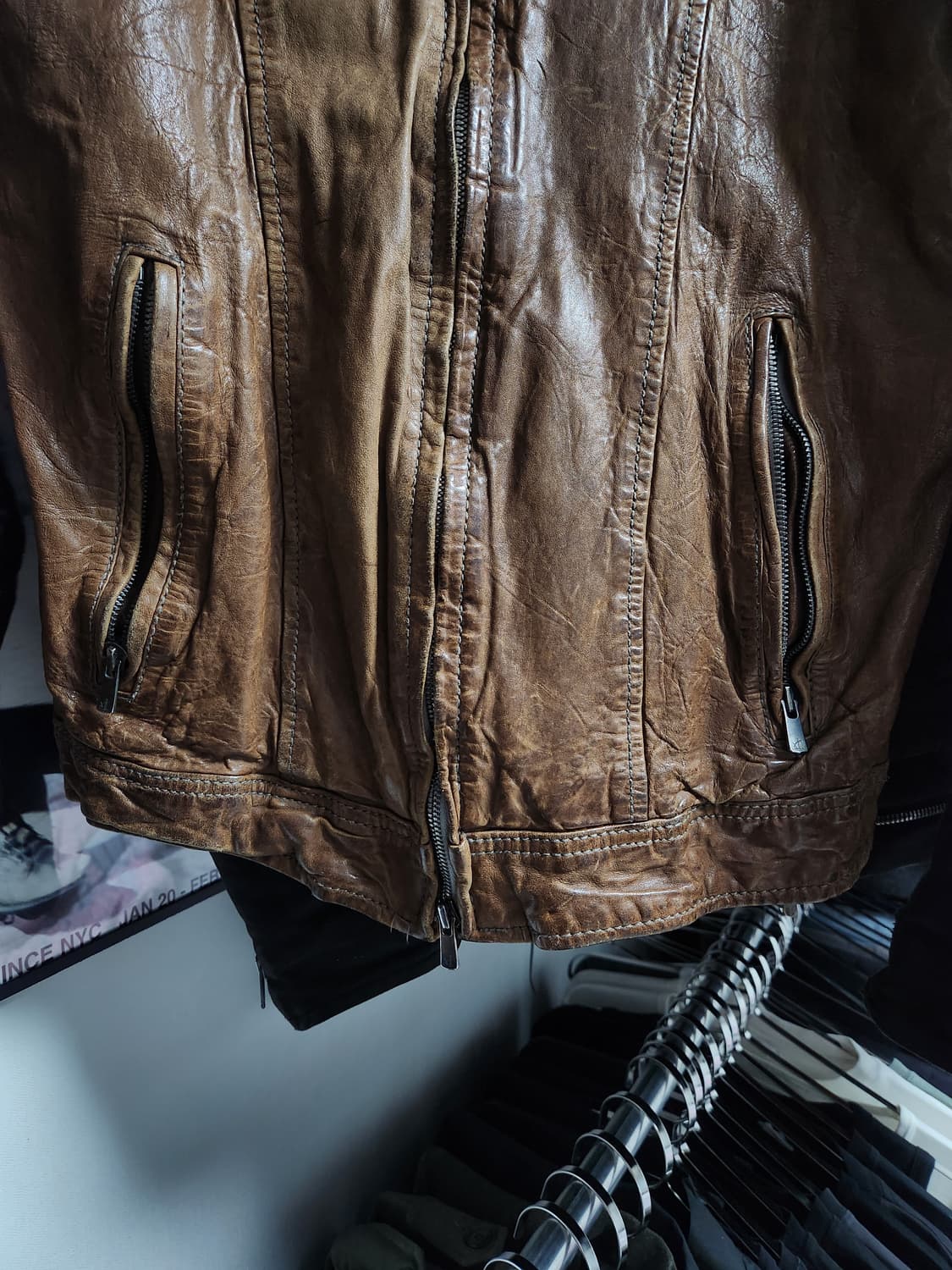 Luva tram Leather Jacket 상품이미지3