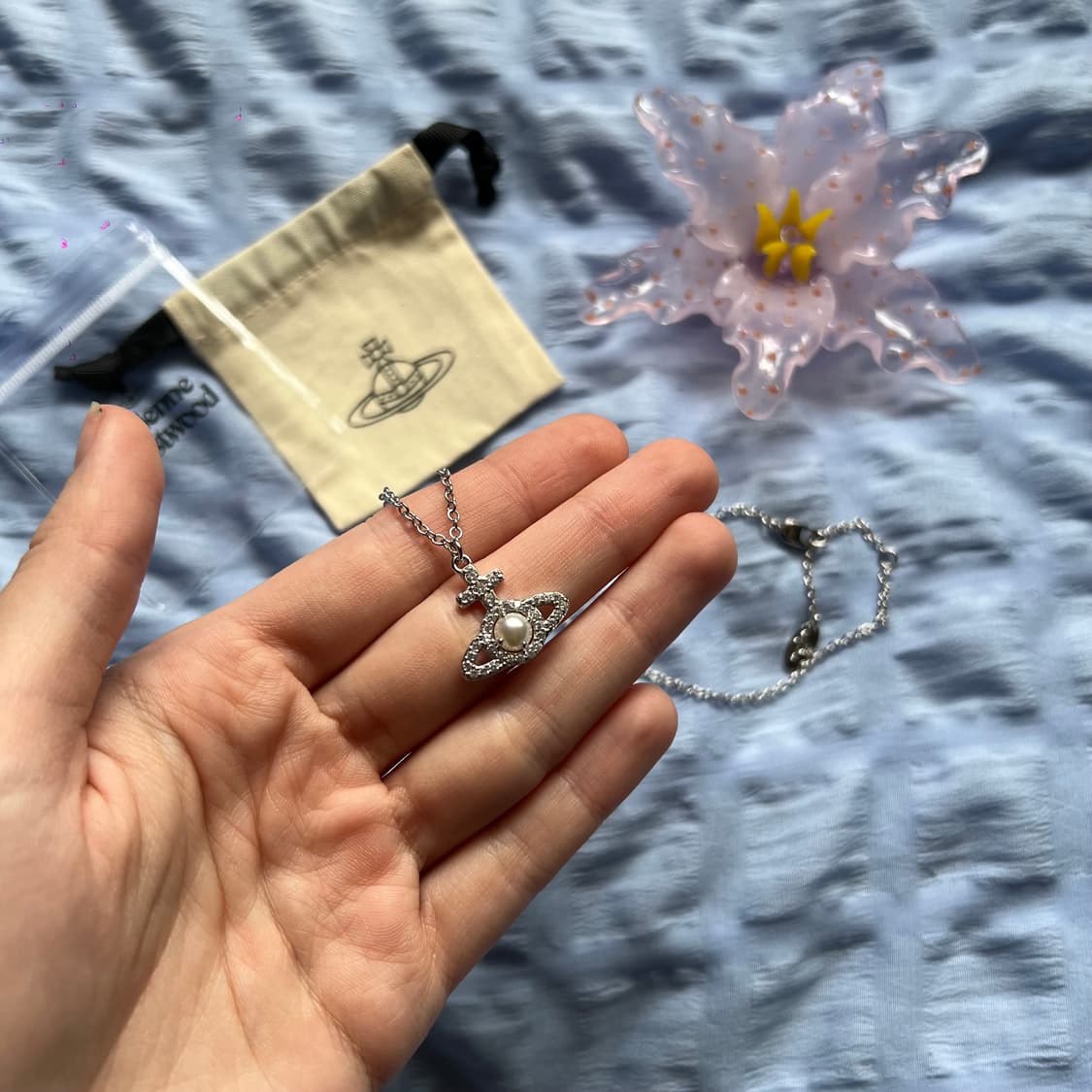 비비안웨스트우드 올림피아 펄 펜던트 네크리스 상품이미지4