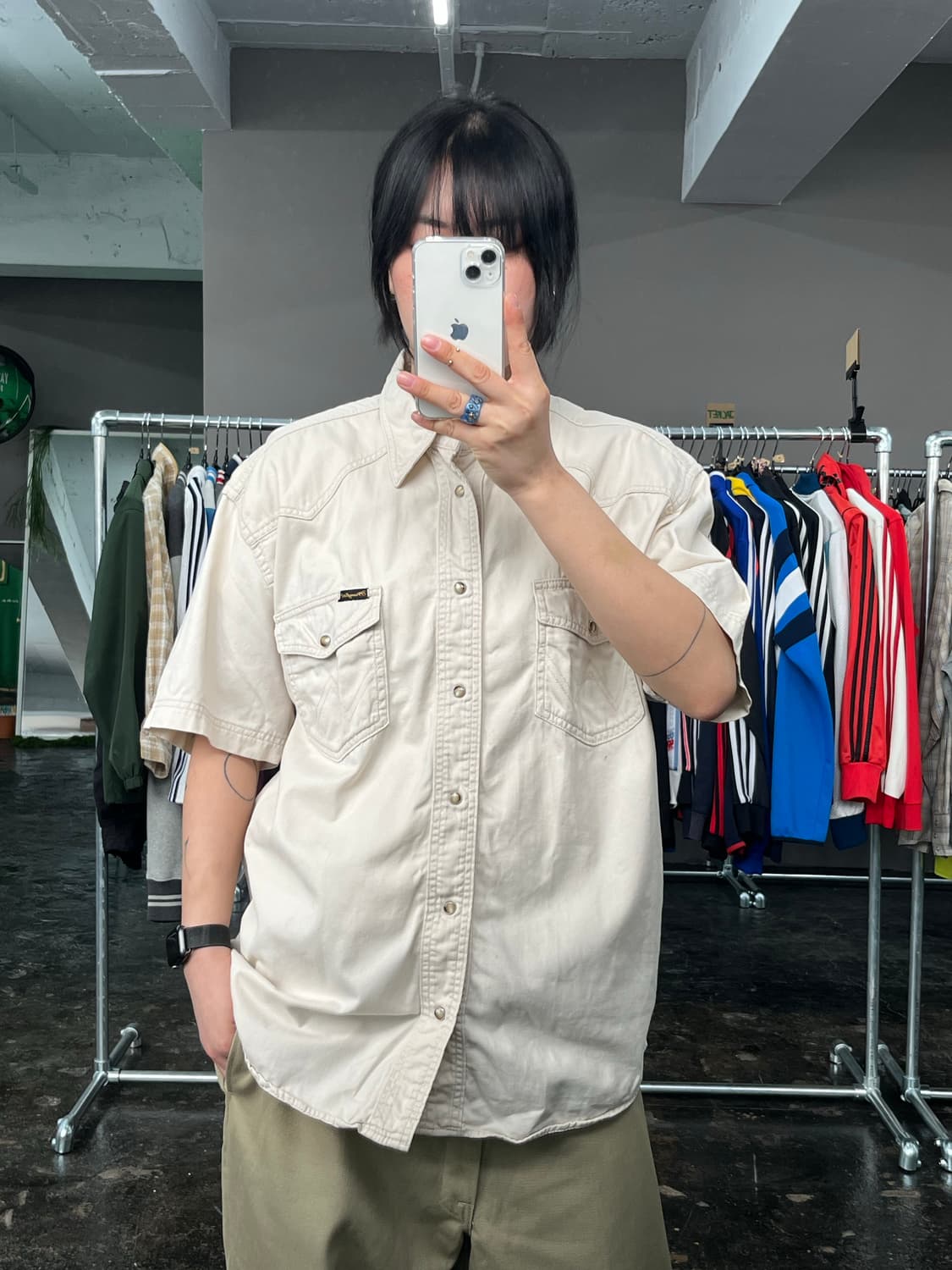 랭글러 웨스턴 코튼 셔츠  상품이미지1