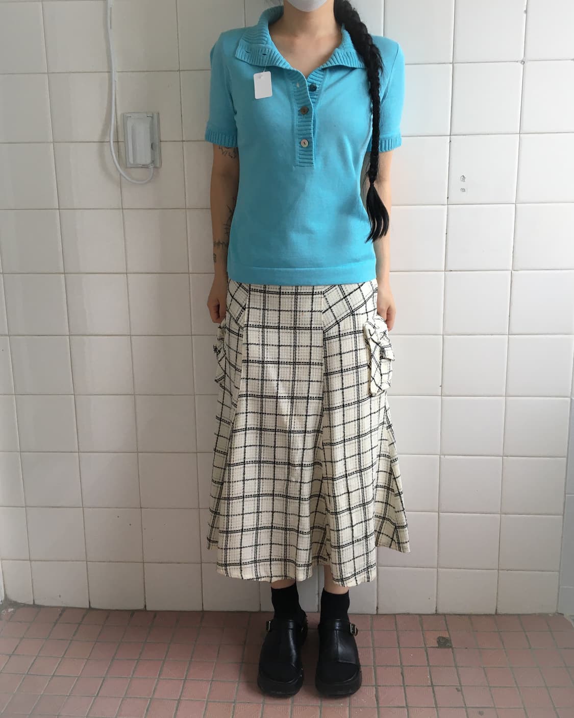 High neck button up knit 상품이미지5