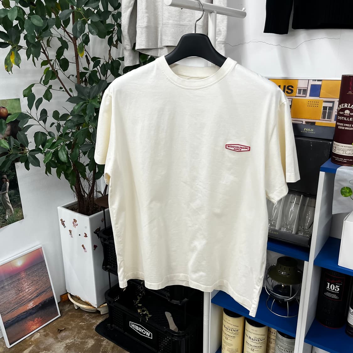 우영미 백로고 반팔 티셔츠 50 상품이미지3