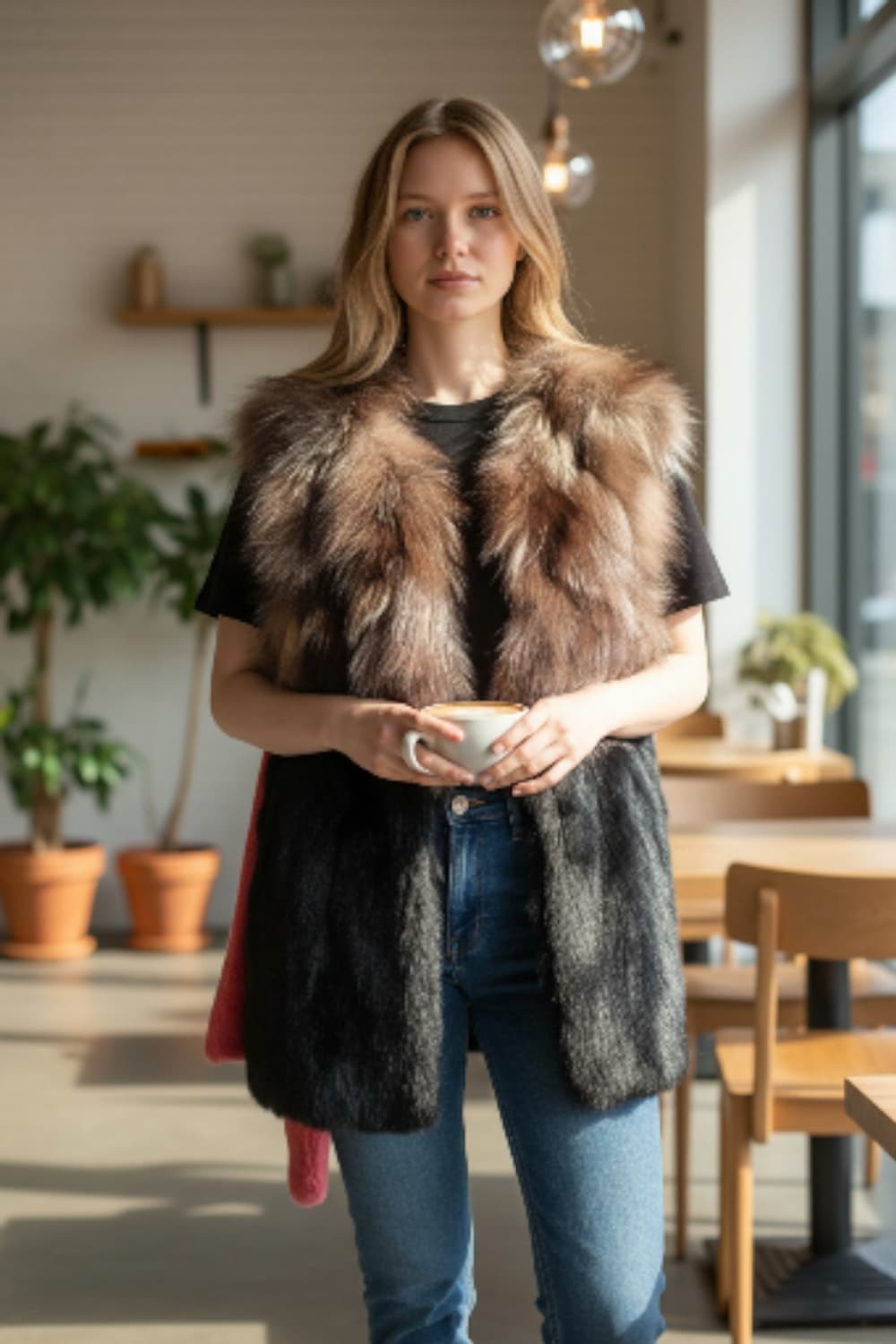 MUUI(무이) 천연 폭스퍼 + 토끼퍼 베스트(55) 상품이미지4