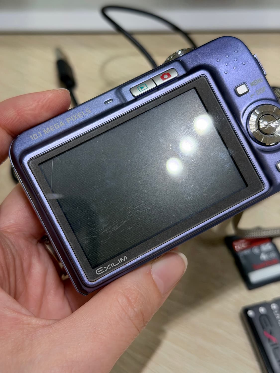 풀세트) 카시오 엑슬림 EXILIM z1080 퍼플 영어판 상품이미지2