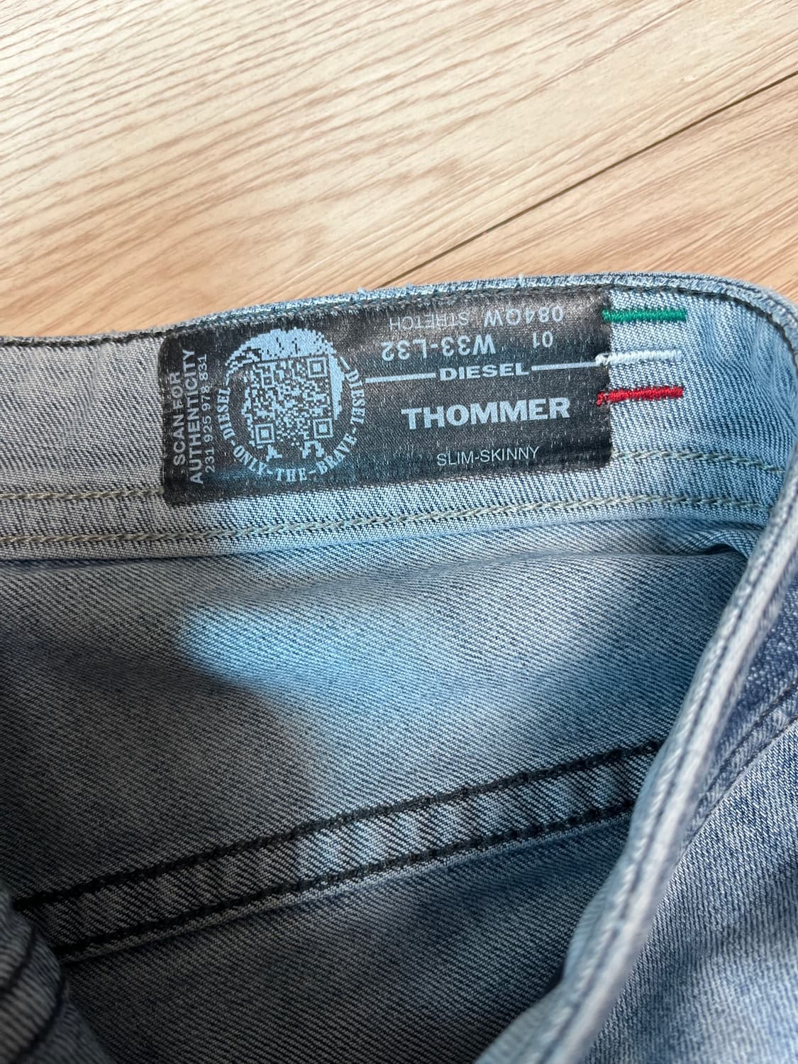 Diesel Thommer 슬림 스키니 데님 W33 L32 상품이미지8