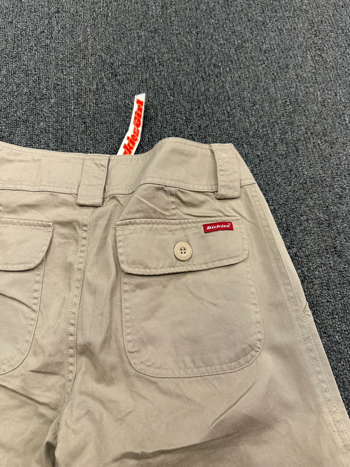 XS) 디키즈 베이지 부츠컷 카고팬츠 상품이미지6