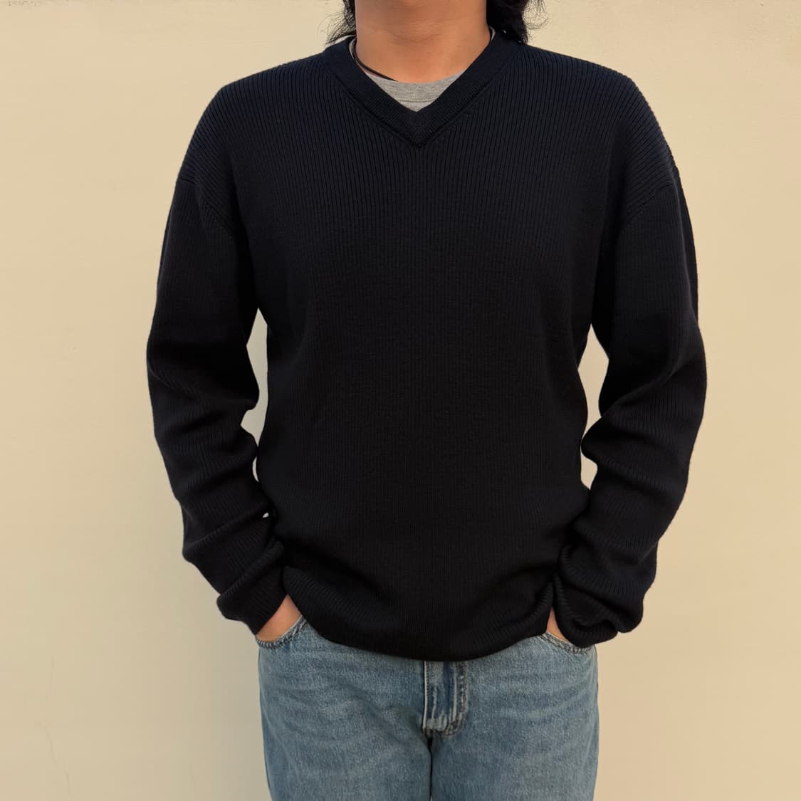 버버리 블루라벨 울 브이넥 니트 상품이미지2