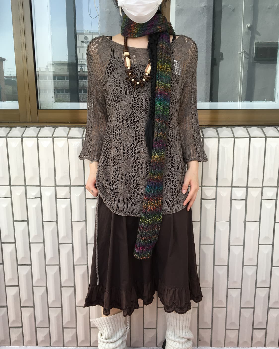 Side shirring crochet top 상품이미지1