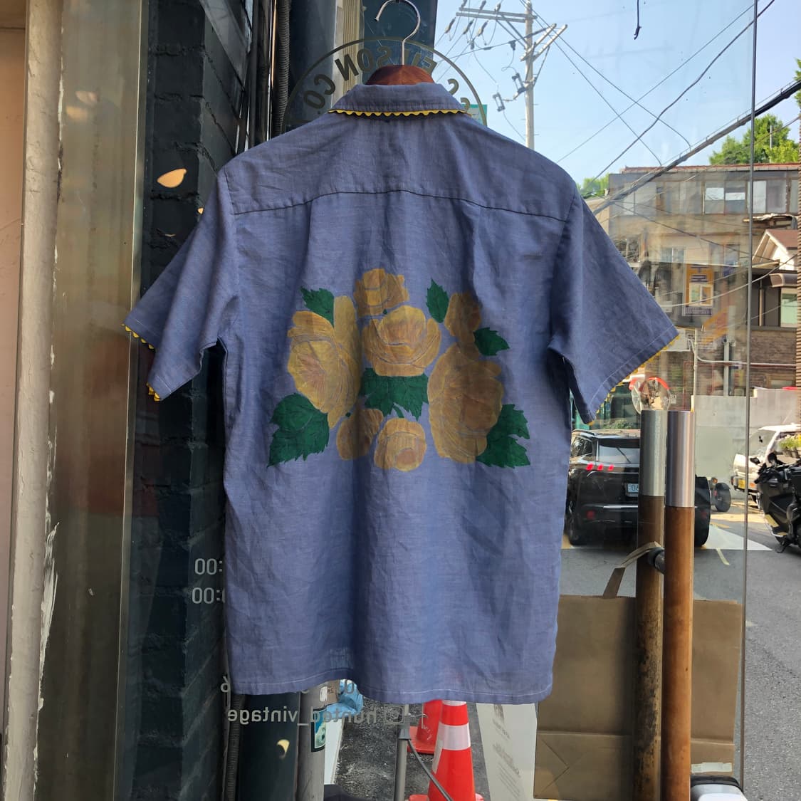 70s Bigmac chambray shirt-M 상품이미지6