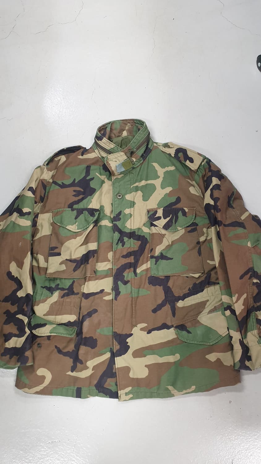 미군 M-65 우드랜드 필드자켓 라지 쇼트 상품이미지1