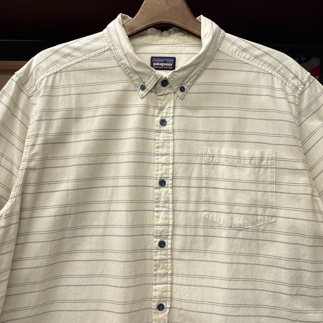 00s 파타고니아 멀티 스프라이트 옥스포드 버튼다운 반팔셔츠 N1246 상품이미지3