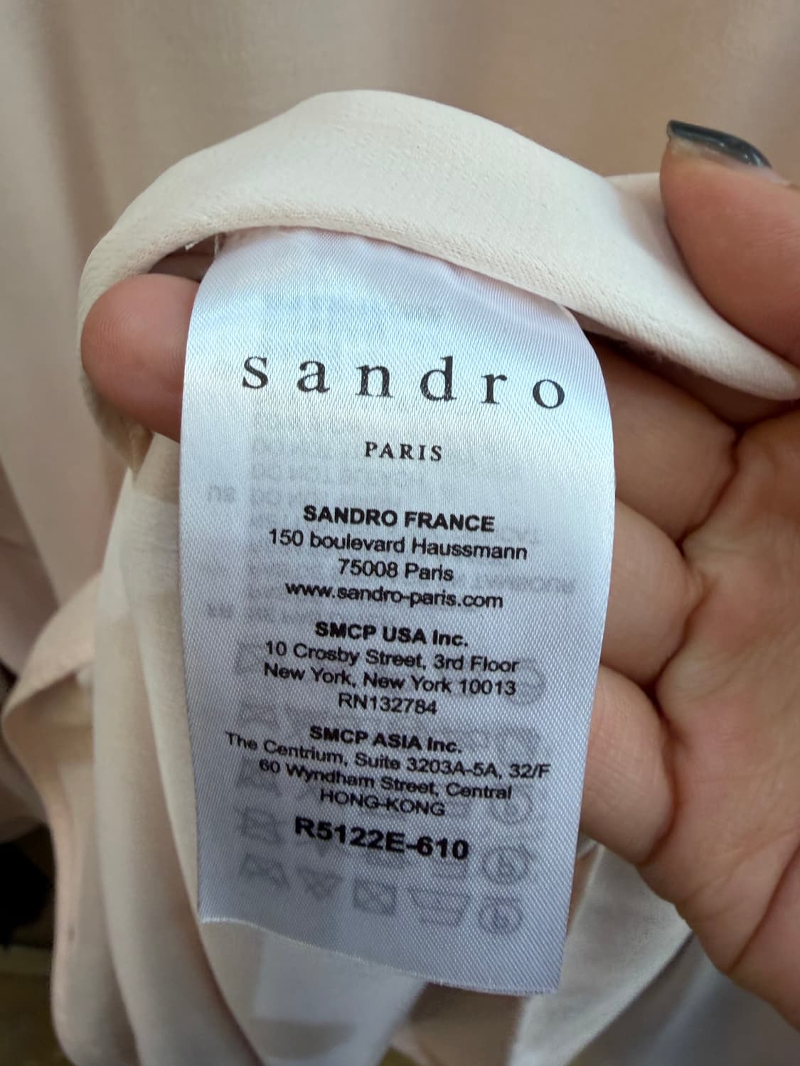 산드로 연핑크 미디 원피스 상품이미지4