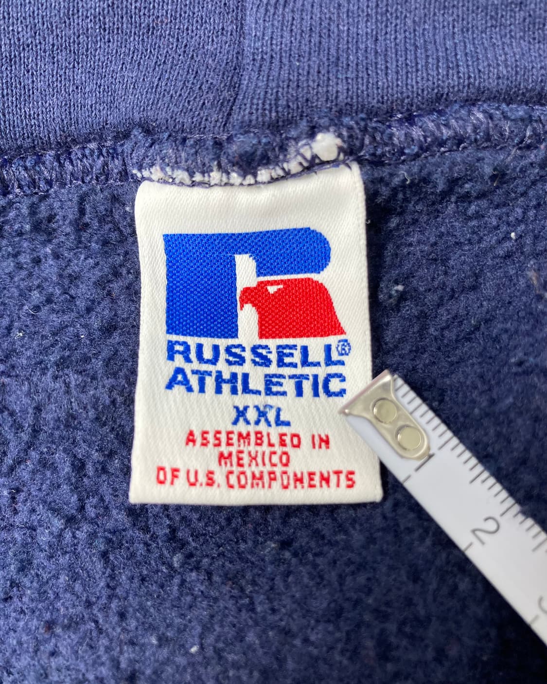 90s Russell Zip Up Hoodie (navy) 상품이미지3