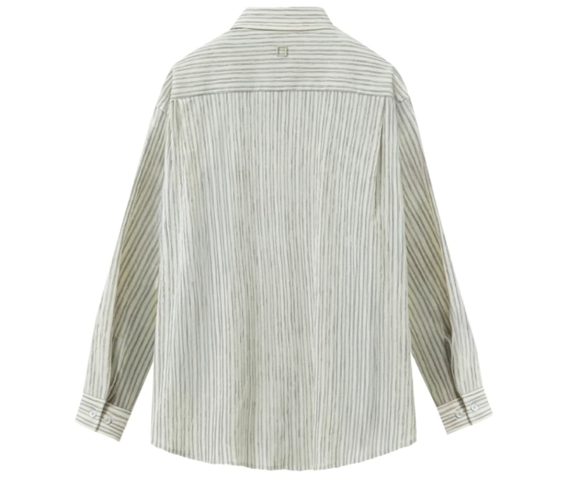 우영미 25SS 스트라이프 셔츠 아이보리 상품이미지2