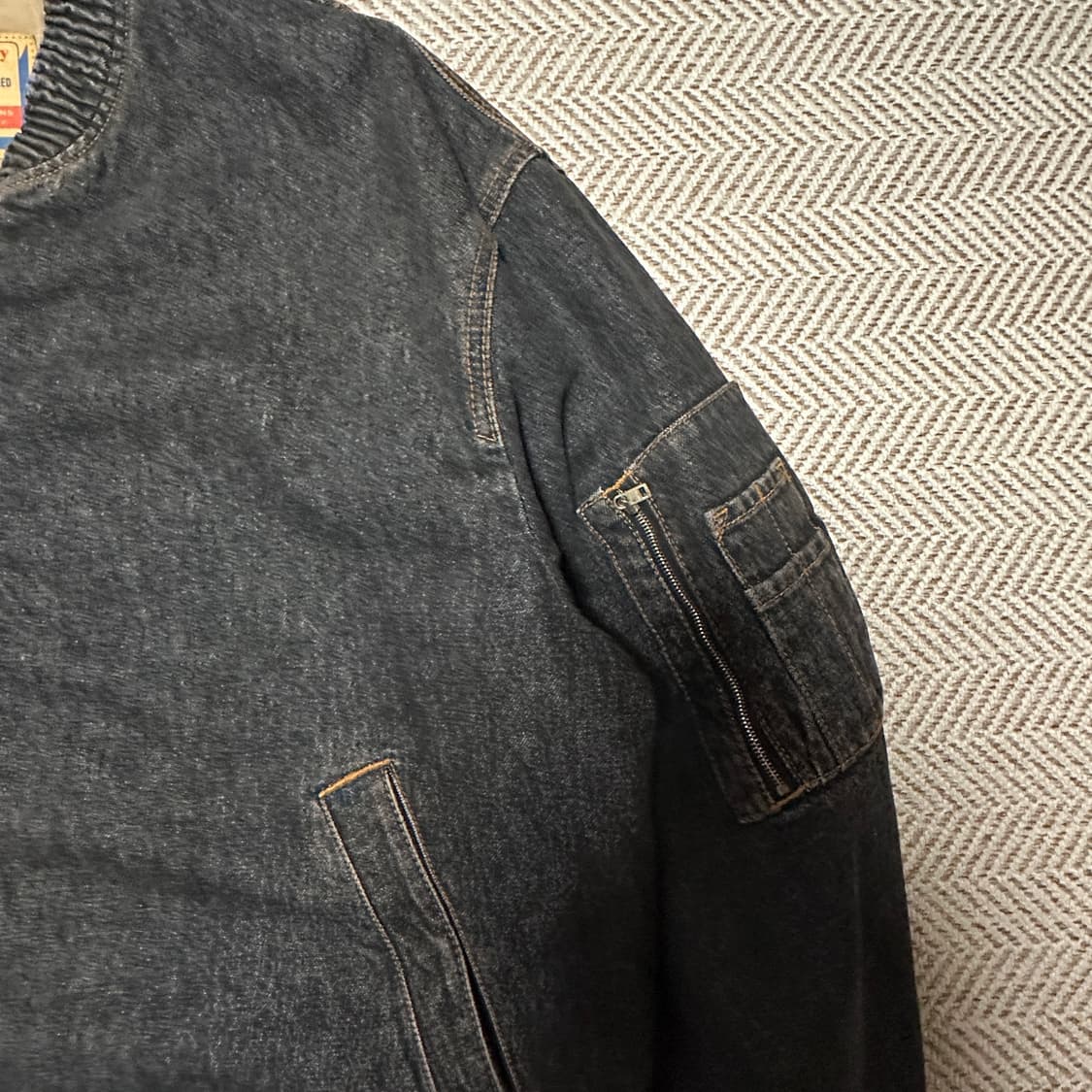 DIESEL black denim jacket 상품이미지3