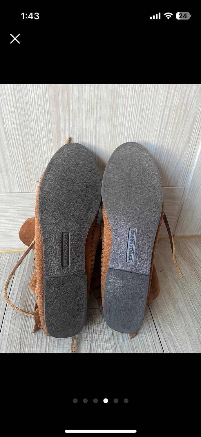 미네통카 하드솔 프린지 부츠 220-225 상품이미지4