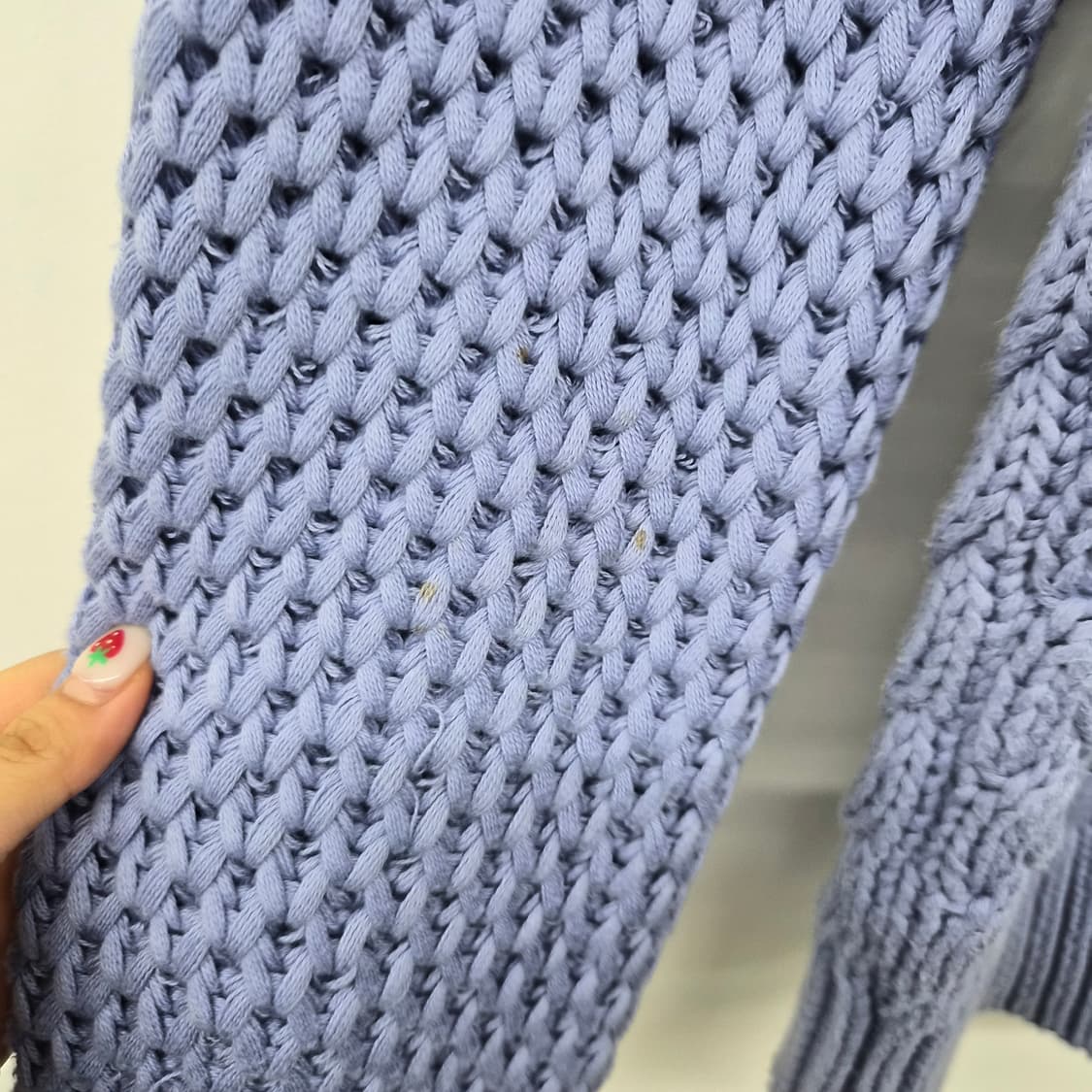 아크네 스튜디오 퍼플 케이블 니트 스웨터 남성 S 상품이미지5