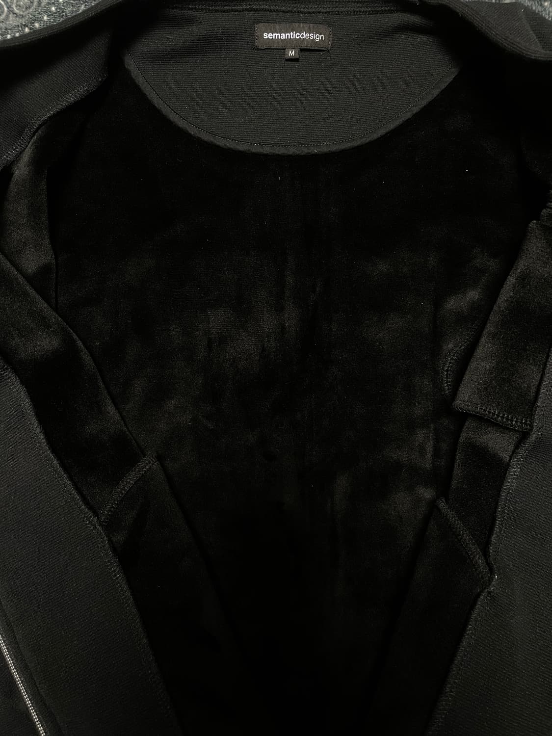 semantic design black nap jacket 상품이미지4