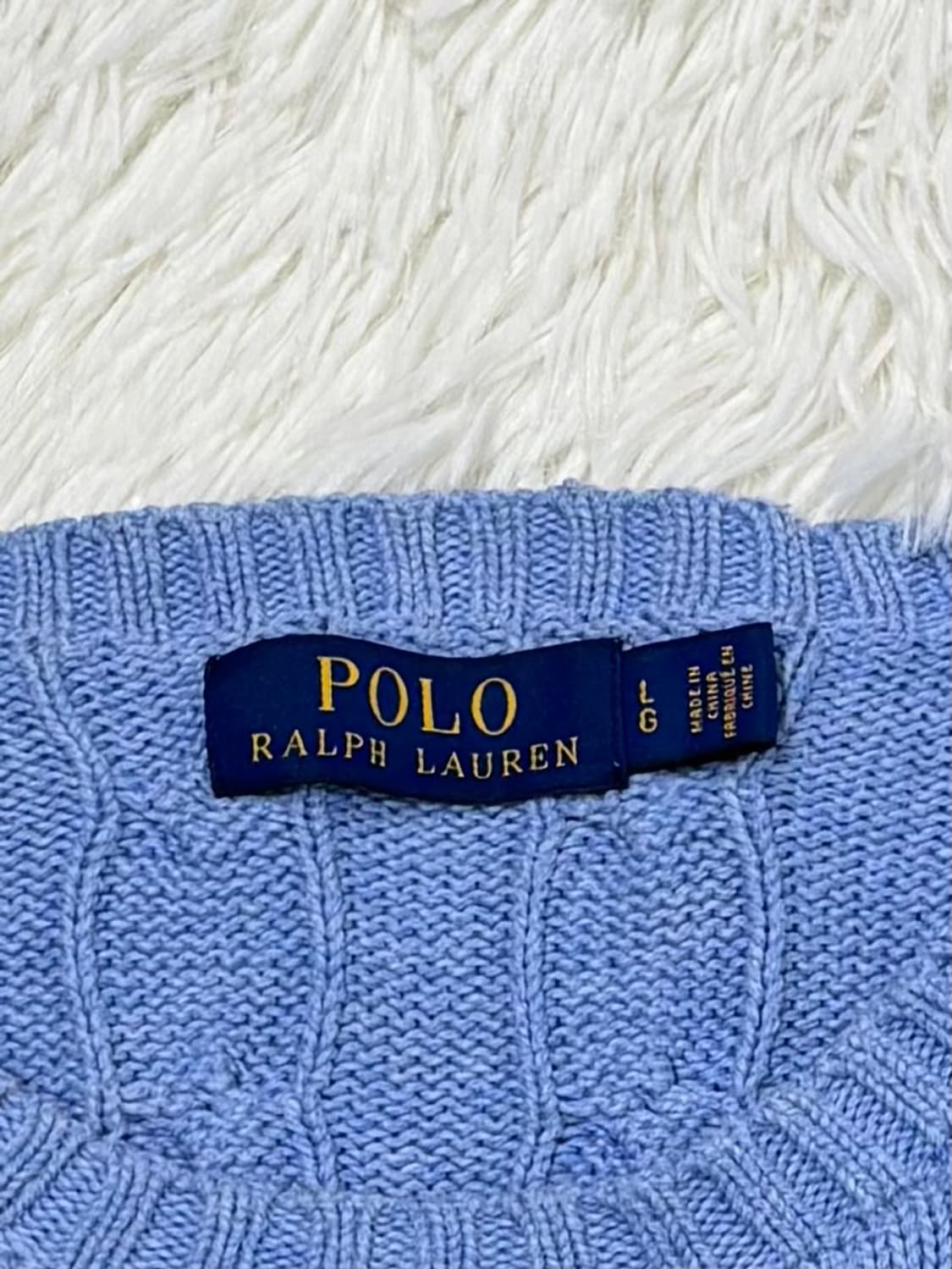 폴로랄프로렌 그린포니 베이비블루 케이블 니트 상품이미지6