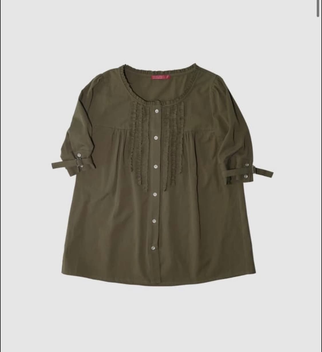 (구해요) 인앤양인하모니 인앤양 블라우스 카키 상품이미지1