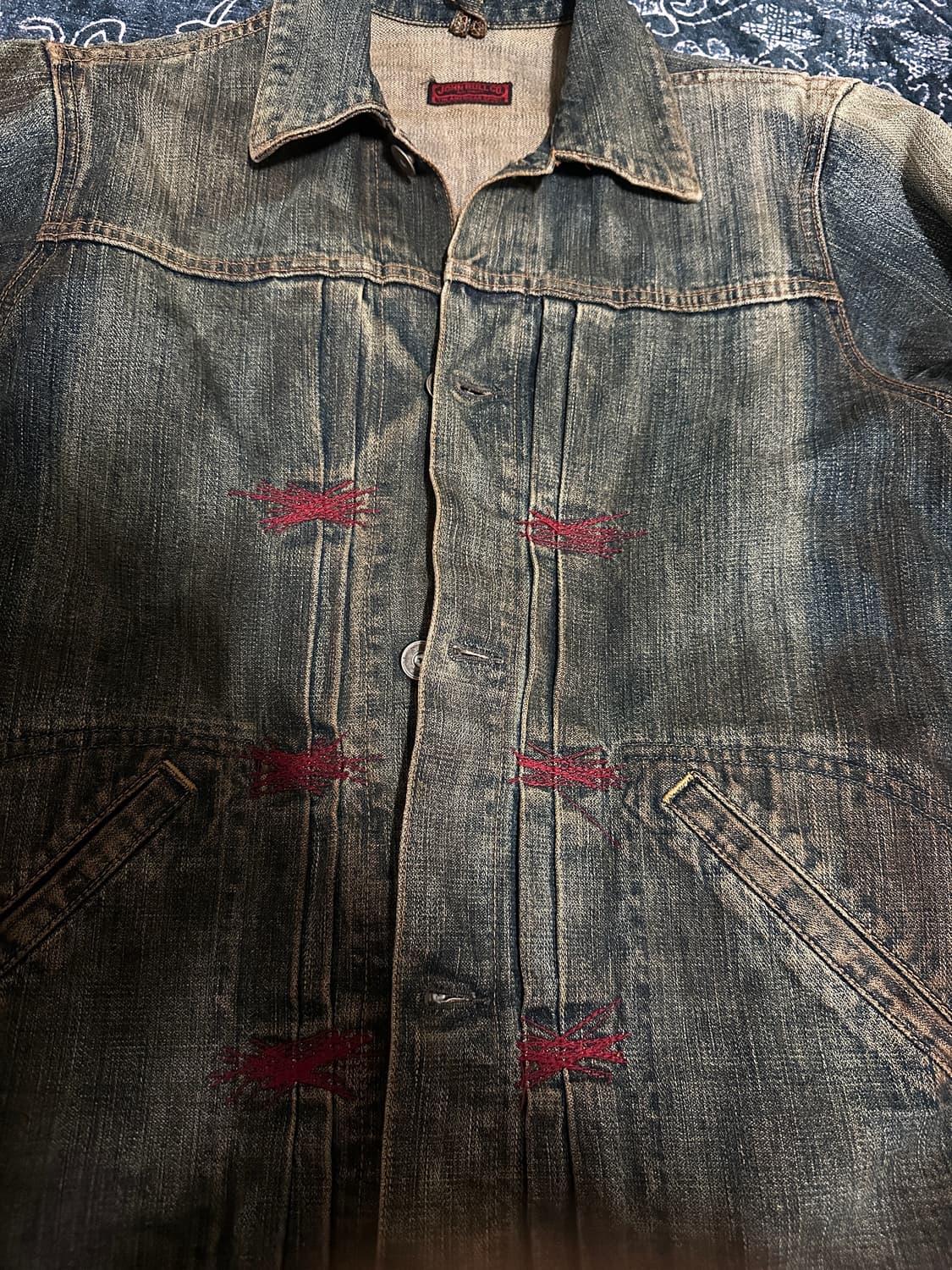 Mudwashed rare vkei jacket 상품이미지4