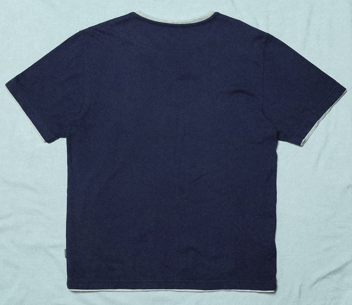 [M] 에디바우어 페이크 레이어드 헨리넥 티셔츠 (네이비) 상품이미지9