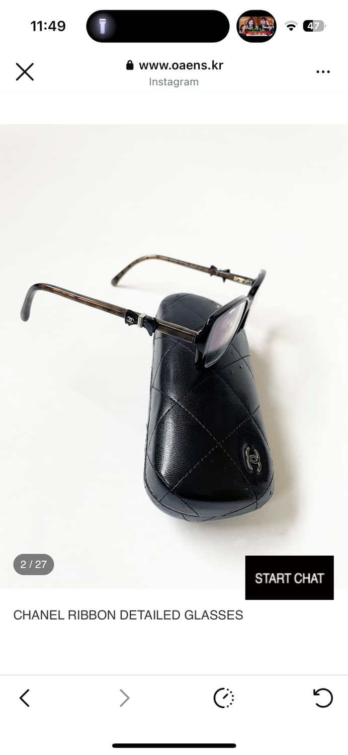 샤넬 빈티지 안경 상품이미지4