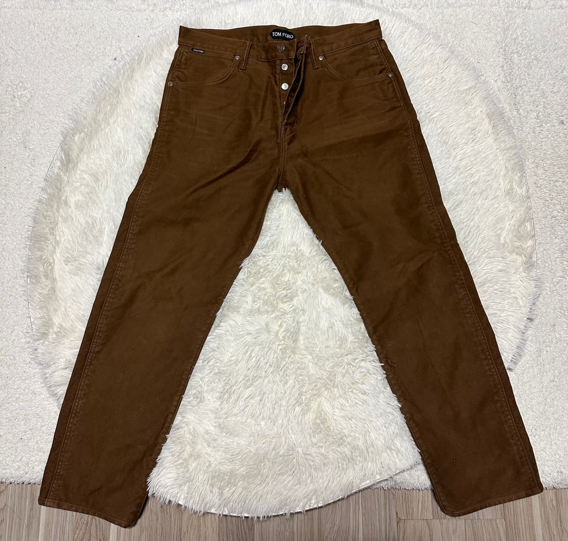 톰포드 테이퍼드진 브라운 34 상품이미지1