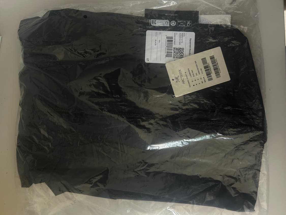 xxl)26ss 아크테릭스 스쿼미시 후디 블랙 상품이미지2