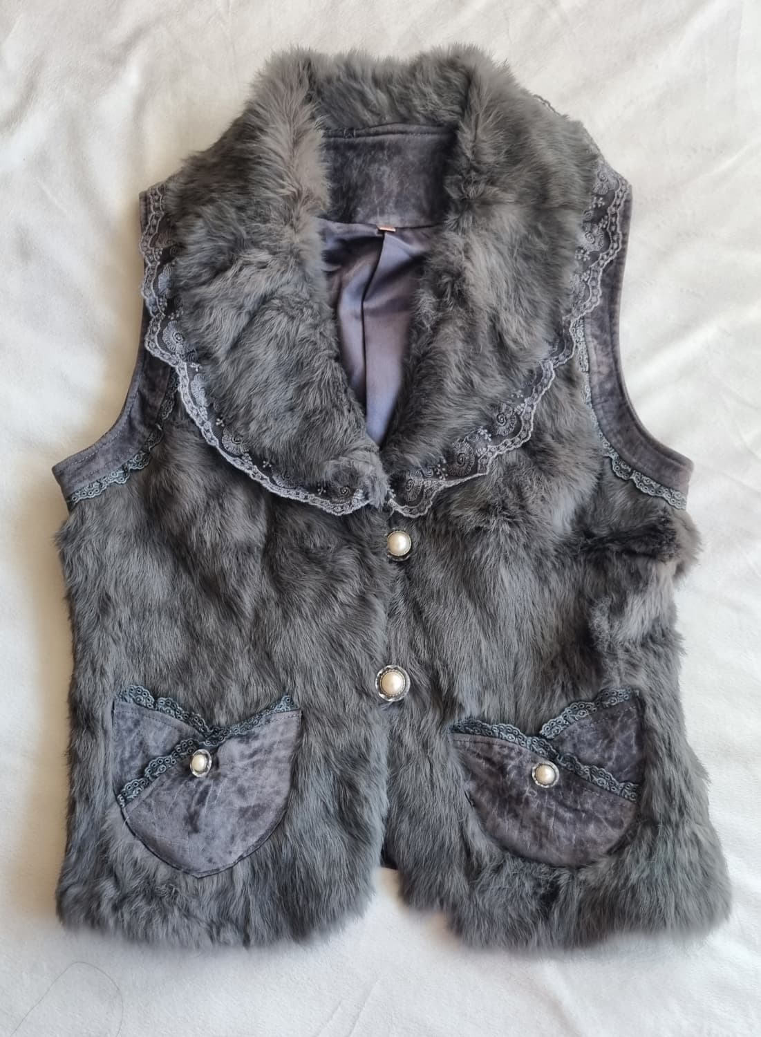 빈티지 오리엔탈 페어리 퍼 조끼 상품이미지1