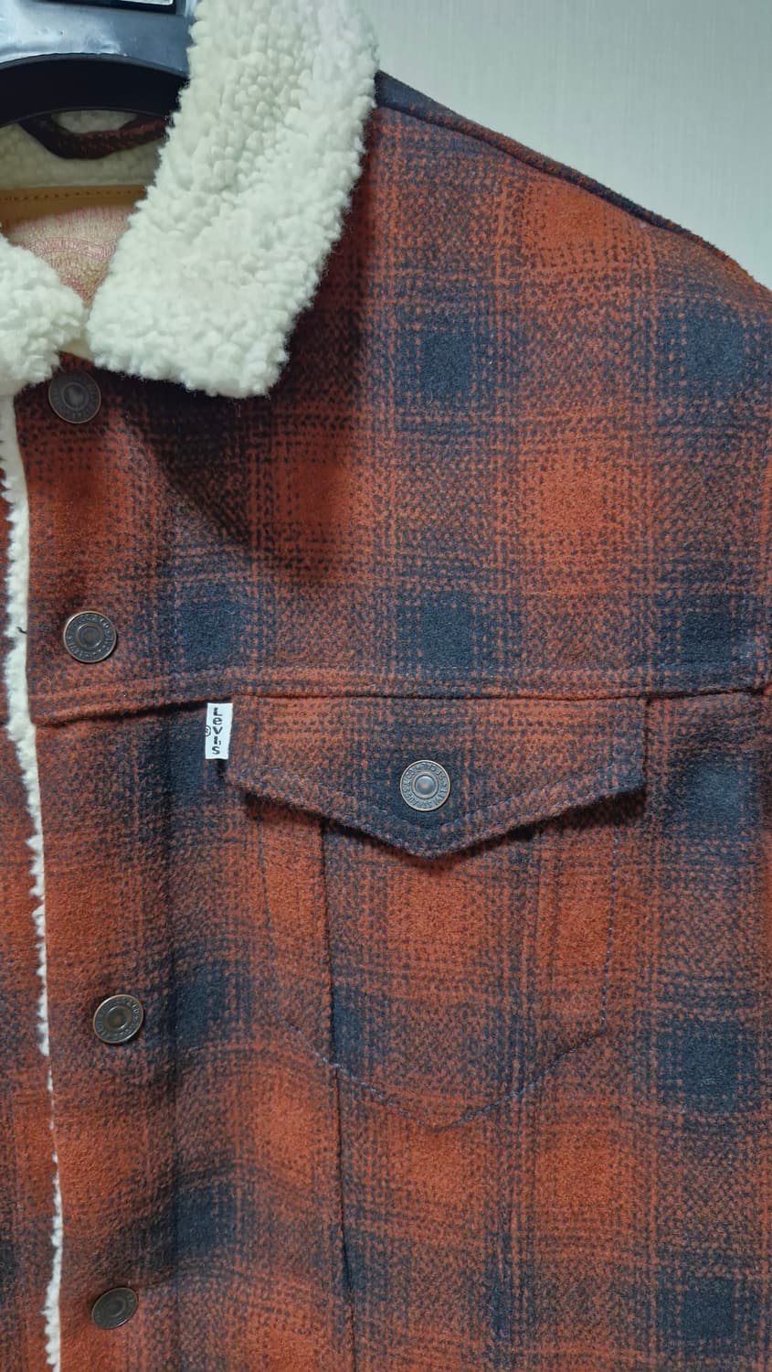 리바이스 체크 양털자켓 XL 105 상품이미지3