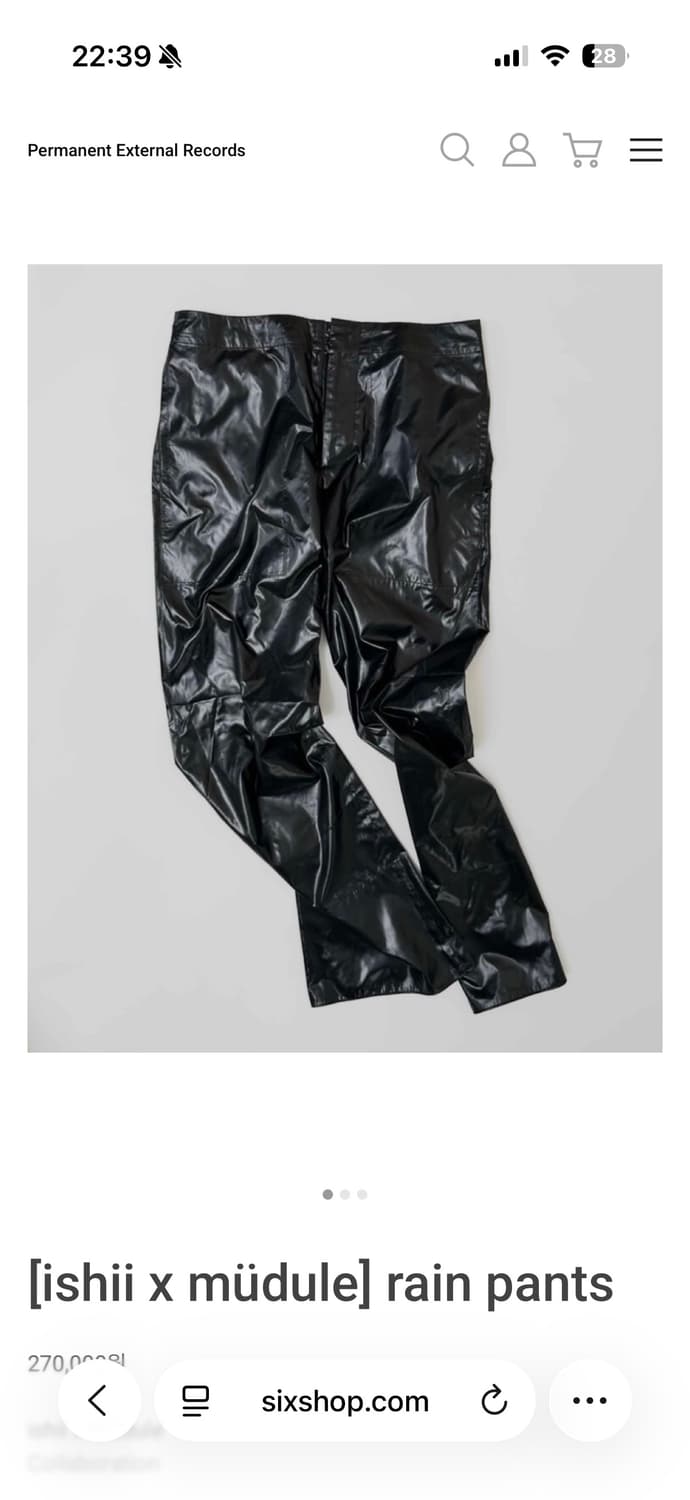 ishii X mudule 레인 팬츠 상품이미지1