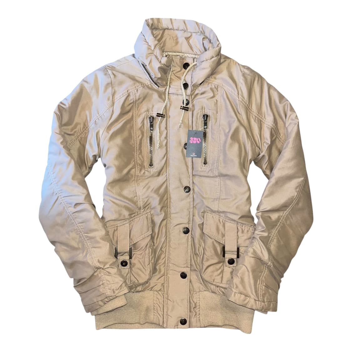 입체포켓 패딩자켓 y2k펑크갸루모리오리엔탈 상품이미지1