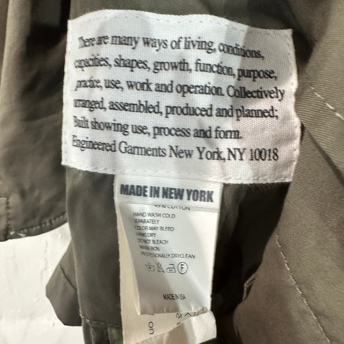 엔지니어가먼츠 카키 블레이저 자켓 XS 상품이미지4